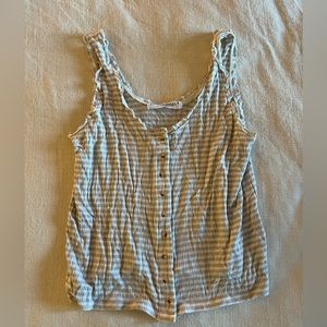 Cream Button Down Tank